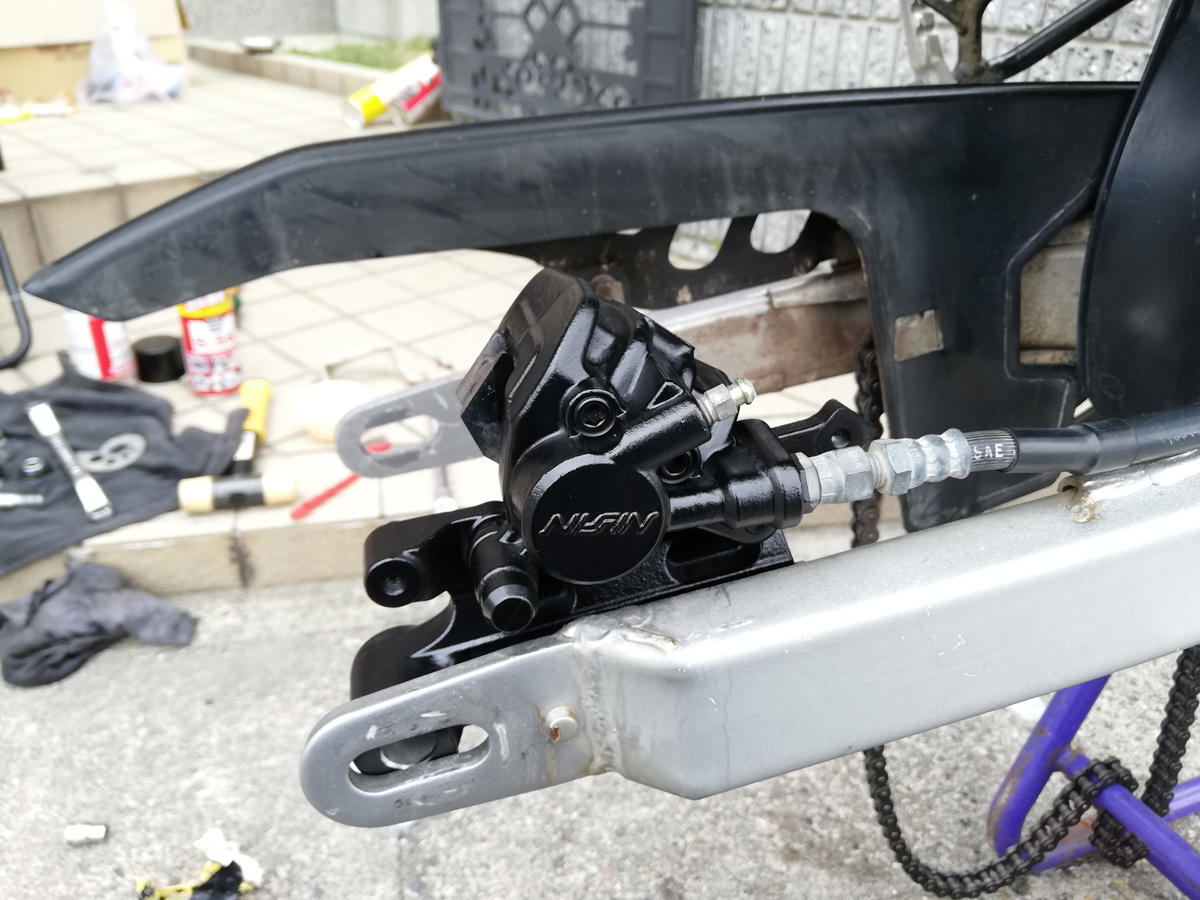 セロー250 キャリパー塗装 Push Push Push Net